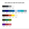 tank top color chart - JoJo's Bizarre Adventure UK Shop