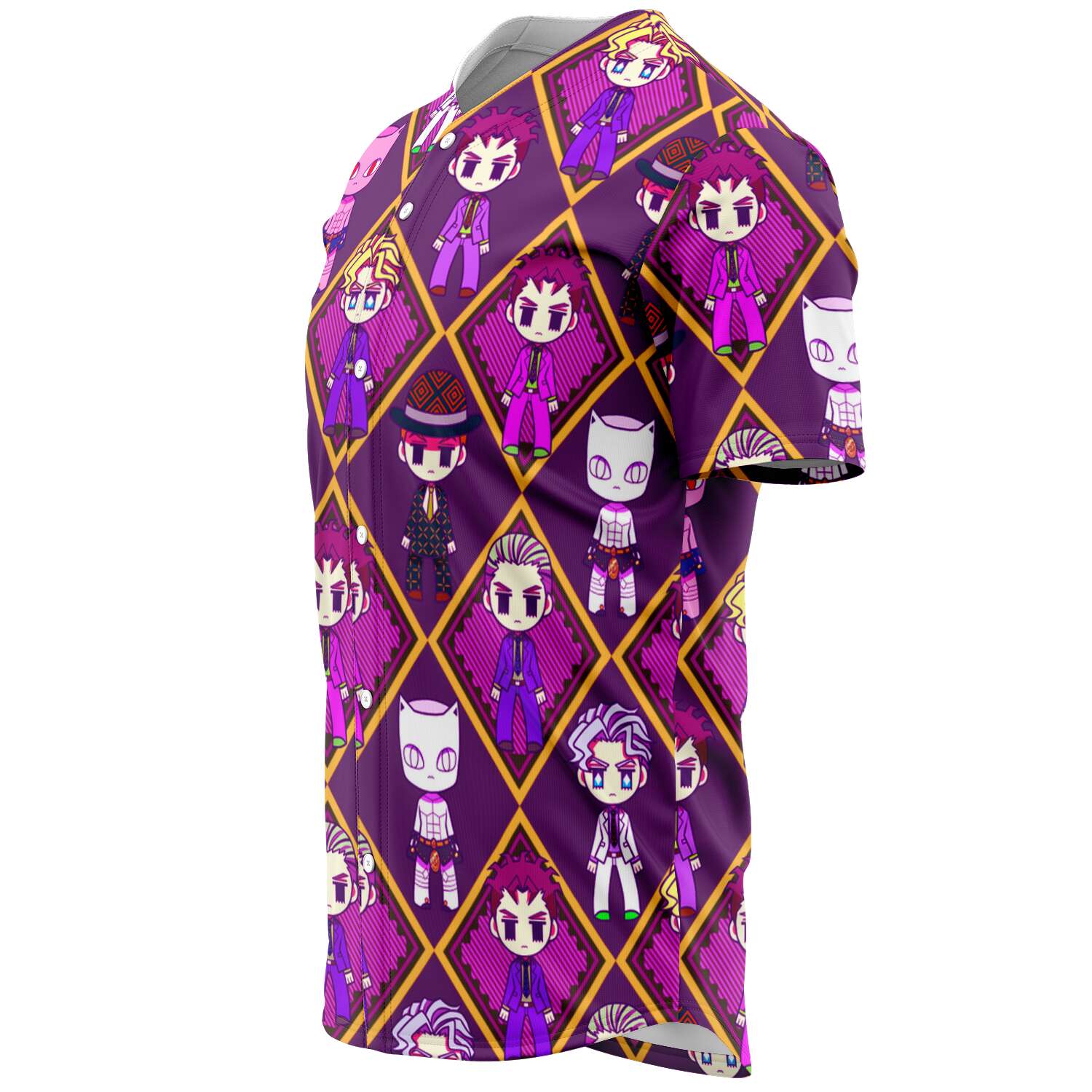 JoJo’s Bizarre Adventure Chibli 3D Baseball Jersey - Image 3