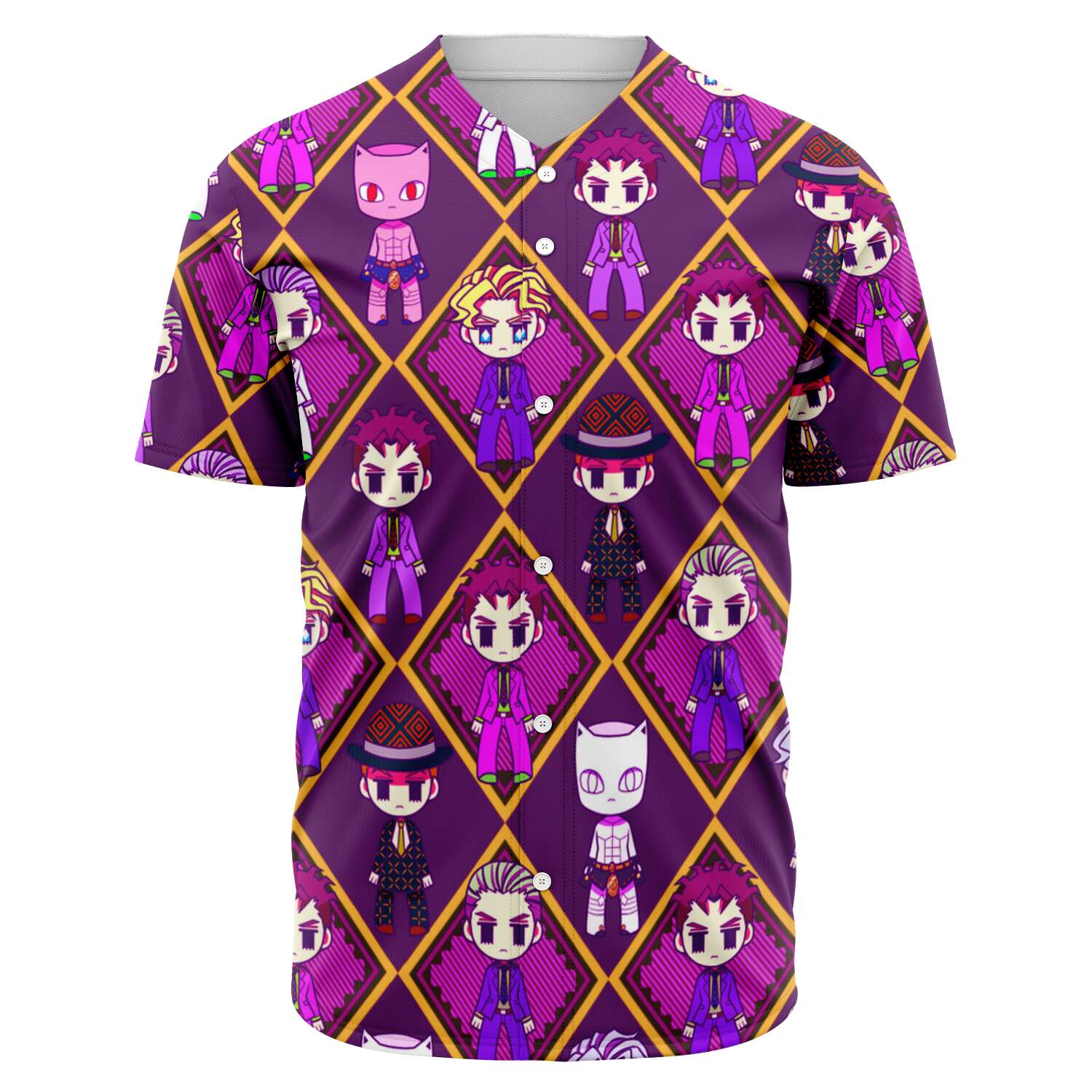 JoJo’s Bizarre Adventure Chibli 3D Baseball Jersey