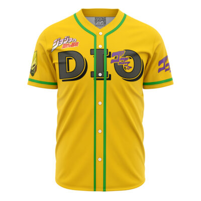 Dio JBA AOP Baseball Jersey FRONT Mockup - JoJo's Bizarre Adventure UK Shop