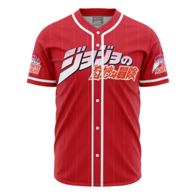 Golden Wind Squad JBA AOP Baseball Jersey FRONT Mockup - JoJo's Bizarre Adventure UK Shop