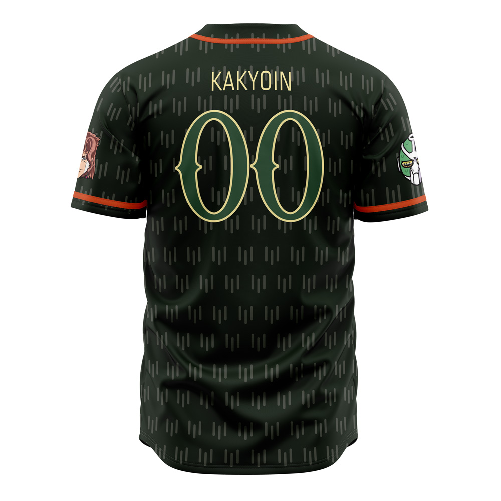 Kakyoin Hierophant Green JJBA Baseball Jersey - Image 2