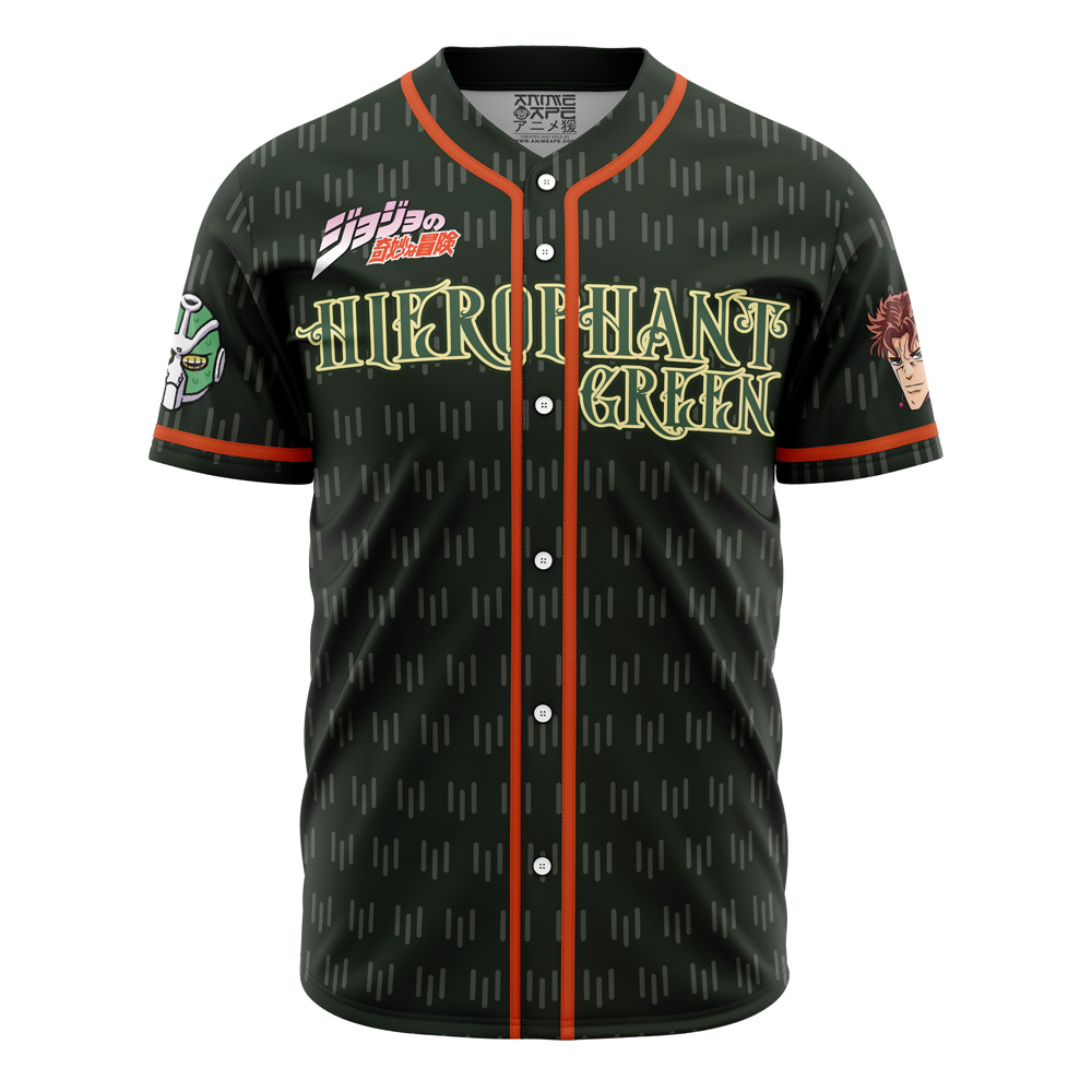 Kakyoin Hierophant Green JJBA Baseball Jersey
