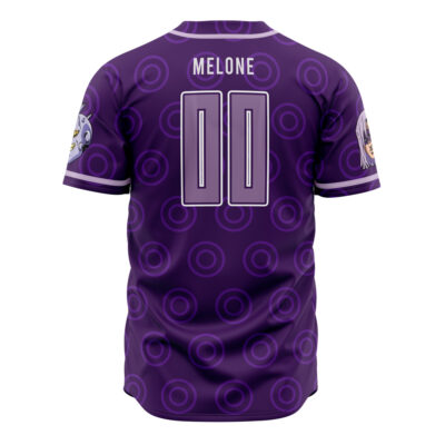 Melone Babyhead JBA AOP Baseball Jersey BACK Mockup - JoJo's Bizarre Adventure UK Shop