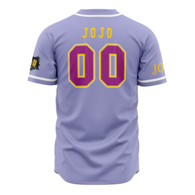Stardust Crusaders JBA AOP Baseball Jersey AOP Baseball Jersey BACK Mockup - JoJo's Bizarre Adventure UK Shop