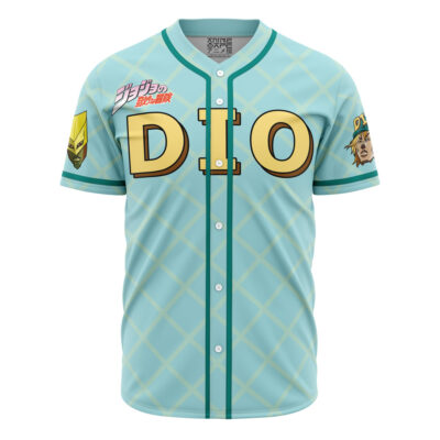 Trippy Auratic Dio Jojos Bizarre Adventure AOP Baseball Jersey FRONT Mockup - JoJo's Bizarre Adventure UK Shop