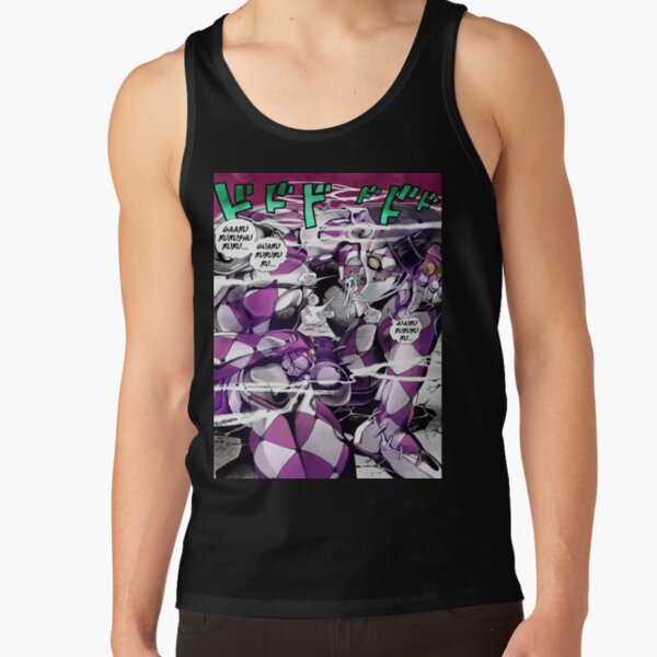 Jojo S Purple Stand Haze Part5 Giorno Tank Top - Image 6