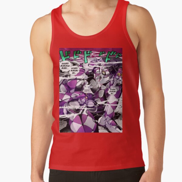 Jojo S Purple Stand Haze Part5 Giorno Tank Top - Image 2