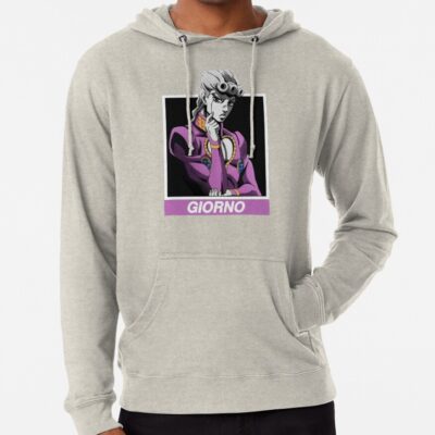 ssrcolightweight hoodiemensoatmeal heatherfrontsquare productx1000 bgf8f8f8 26 - JoJo's Bizarre Adventure UK Shop