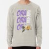 ssrcolightweight sweatshirtmensoatmeal heatherfrontsquare productx1000 bgf8f8f8 - JoJo's Bizarre Adventure UK Shop