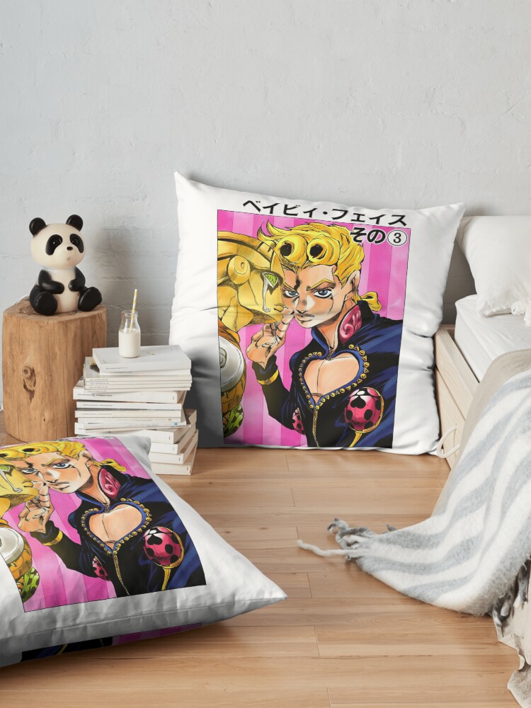 Giojo With His Stand Throw Pillow - Image 2