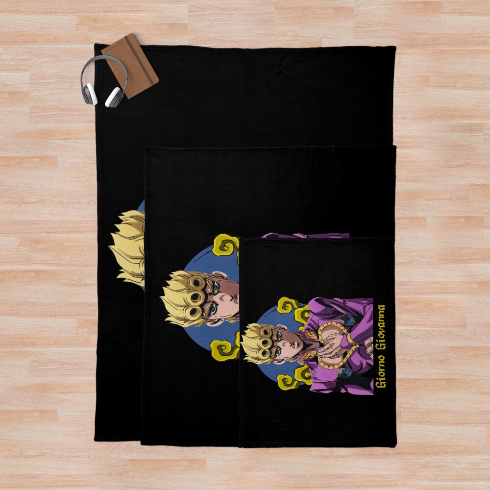 Giorno Giovanna Throw Blanket - Image 3