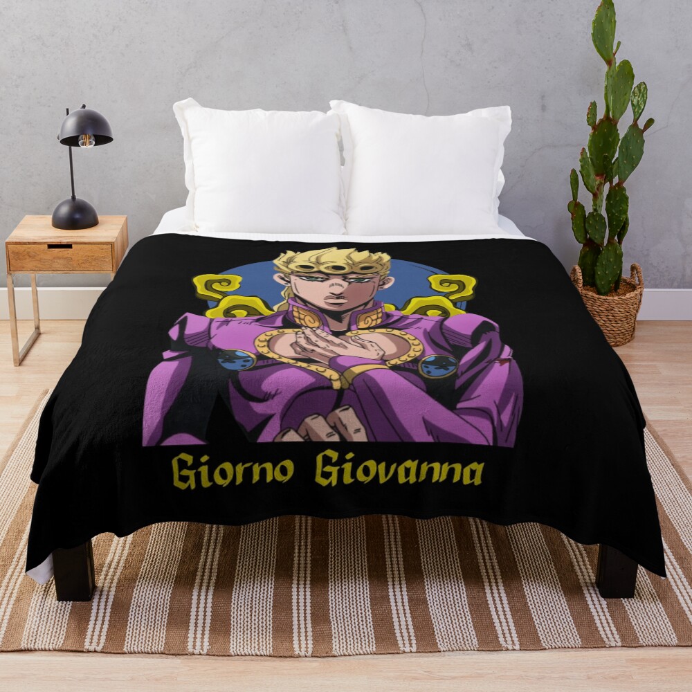 Giorno Giovanna Throw Blanket