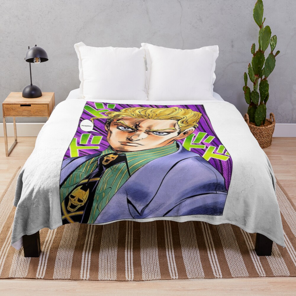 Psycho Villain Manga Panel Throw Blanket