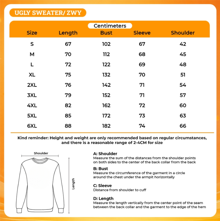 3D UGLY SWEATER - JoJo's Bizarre Adventure UK Shop