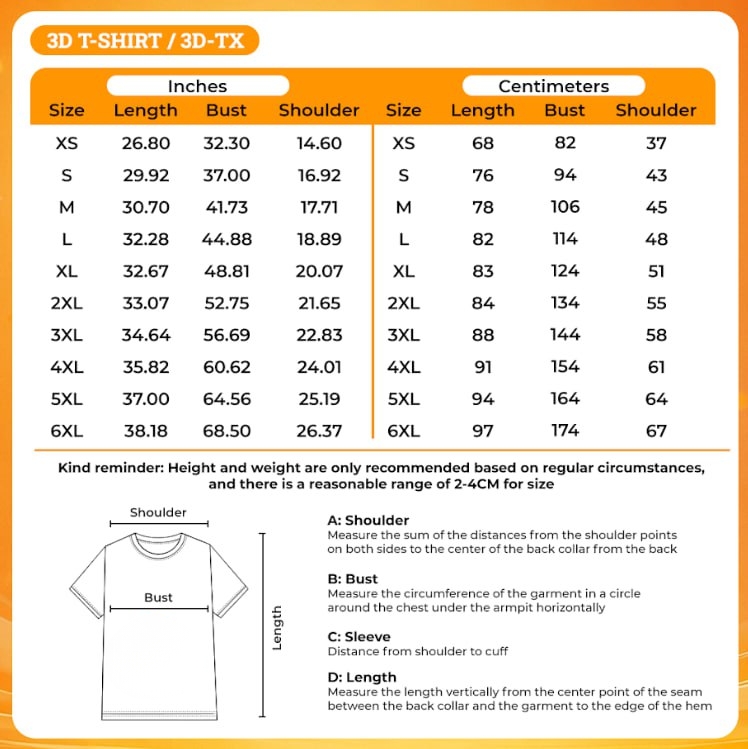 3D T shirt - JoJo's Bizarre Adventure UK Shop
